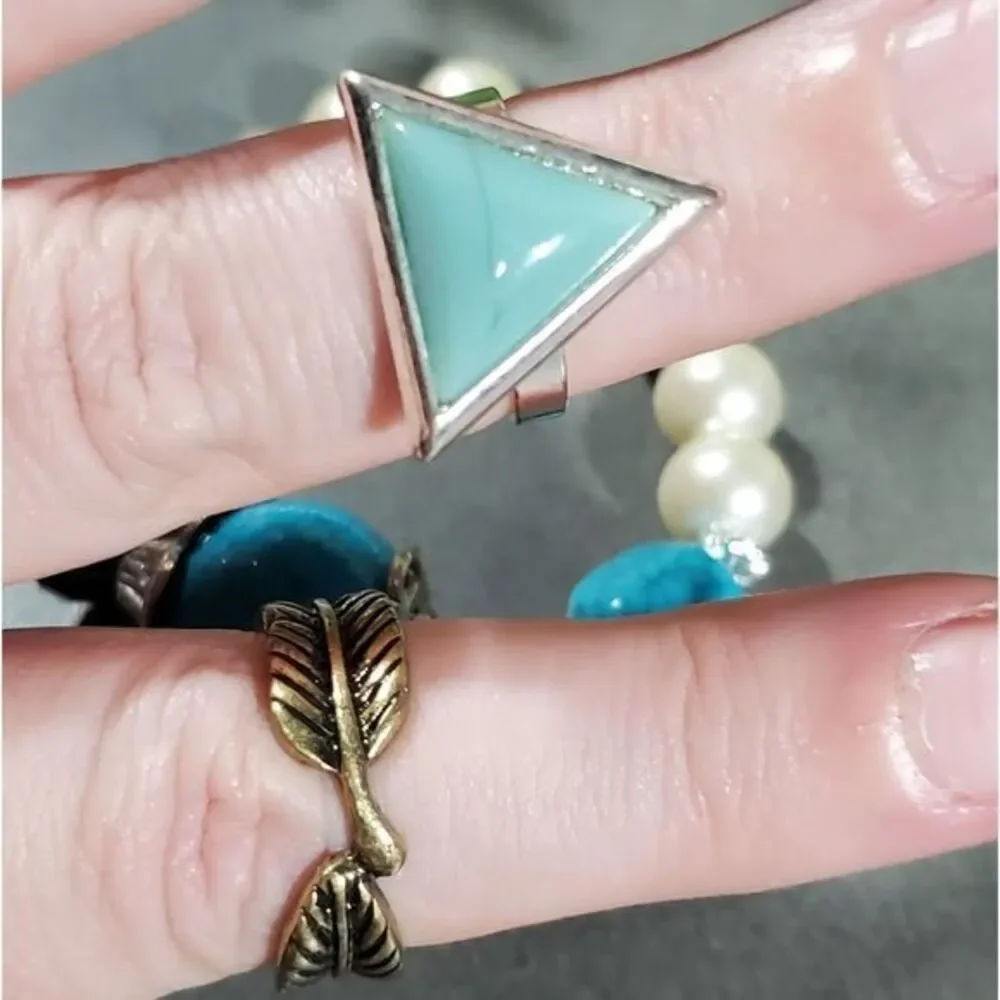 Treska turquoise New bracelet and‎ rings